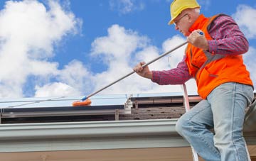 White Cross Hill soft wash roof cleaning